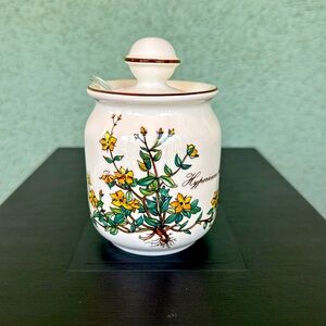 Villeroy & Boch Botanical Porcelain Condiment Jar w/ Lid (NWT)